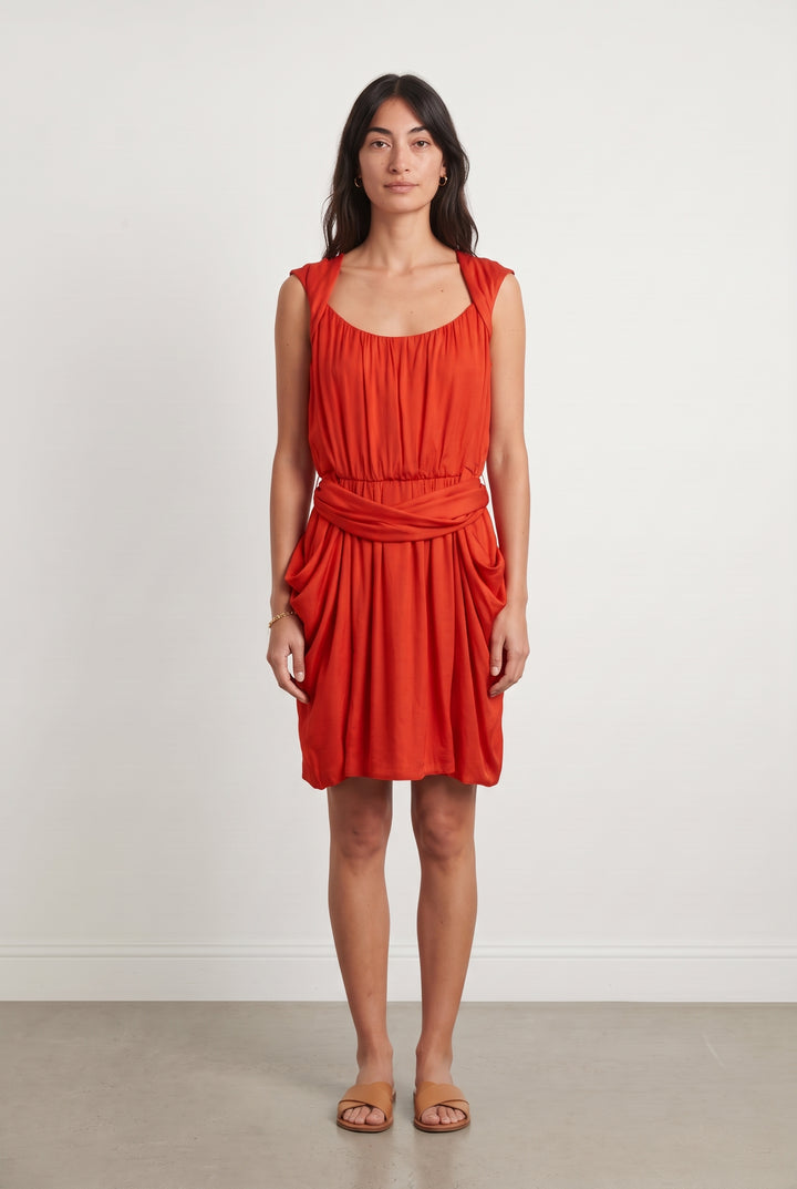 Robe Midi Rouge - Taille M/38 de la marque Comptoir des Cotonniers | PARAD100194 - Vendu par Paradigme - Image 1