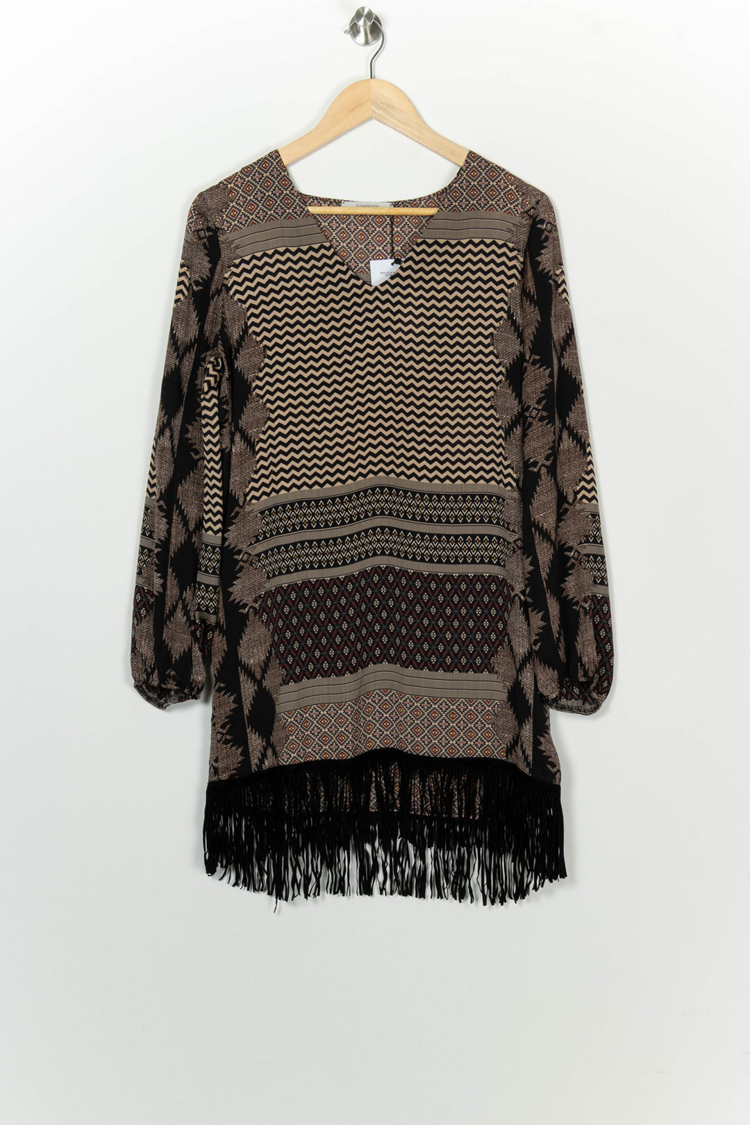 Robe Midi Noire et Beige - Taille T.U. de la marque Sud express | PARAD100196 - Vendu par Paradigme - Image 2