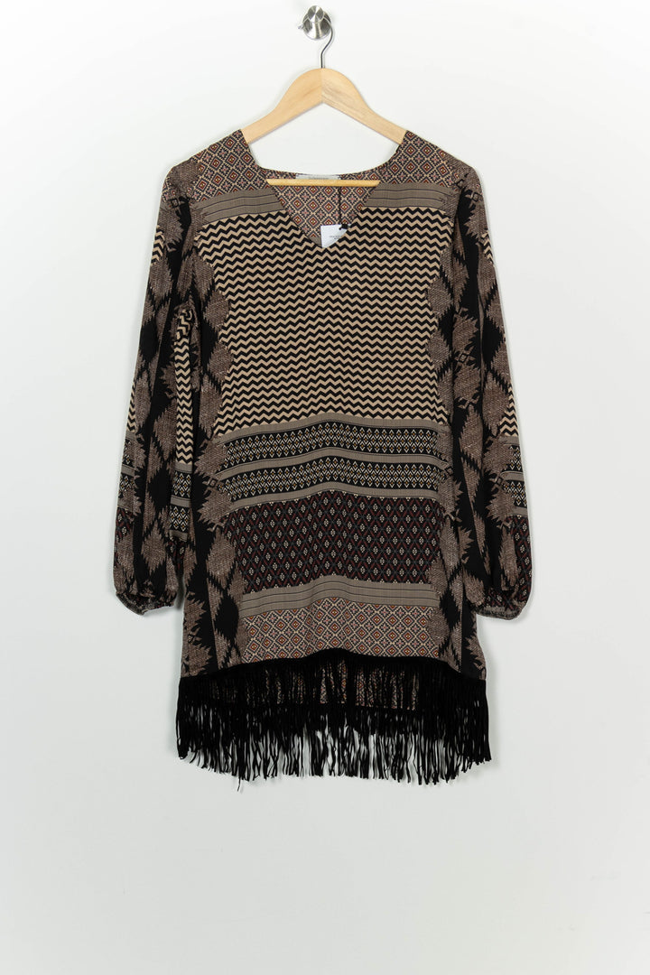 Robe Midi Noire et Beige - Taille T.U. de la marque Sud express | PARAD100196 - Vendu par Paradigme - Image 2