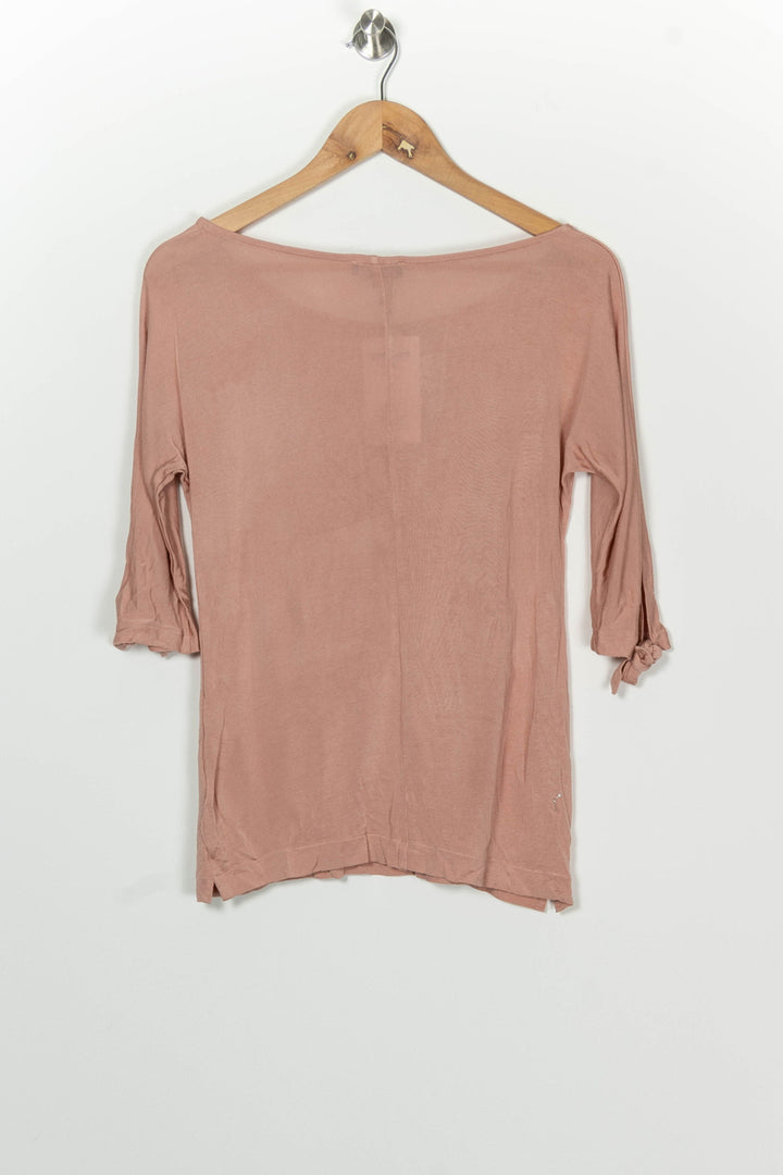 Tee-shirt Rose - Taille XS/34 de la marque Caroll | PARAD100203 - Vendu par Paradigme - Image 5