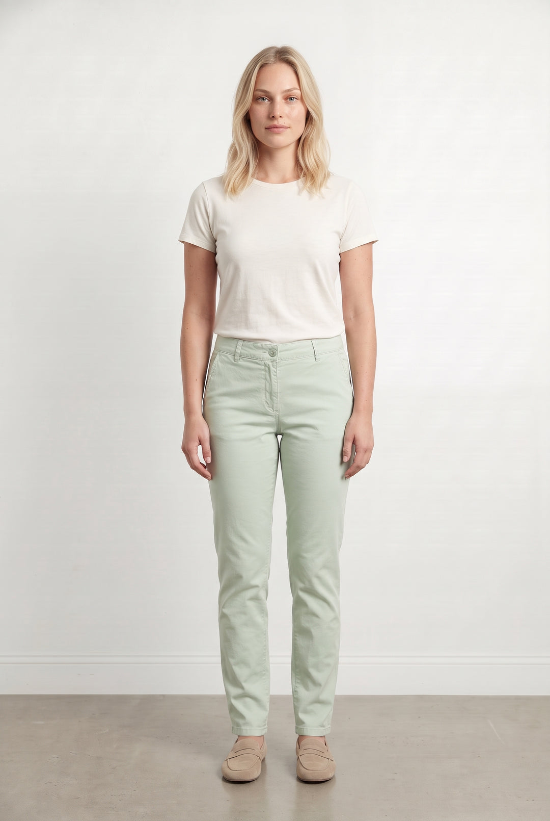 Pantalon Chino Vert - Taille L/40 de la marque Maison 123 | PARAD100204 - Vendu par Paradigme - Image 1