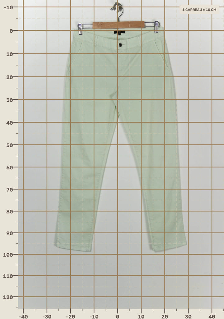 Pantalon Chino Vert - Taille L/40 de la marque Maison 123 | PARAD100204 - Vendu par Paradigme - Image 4