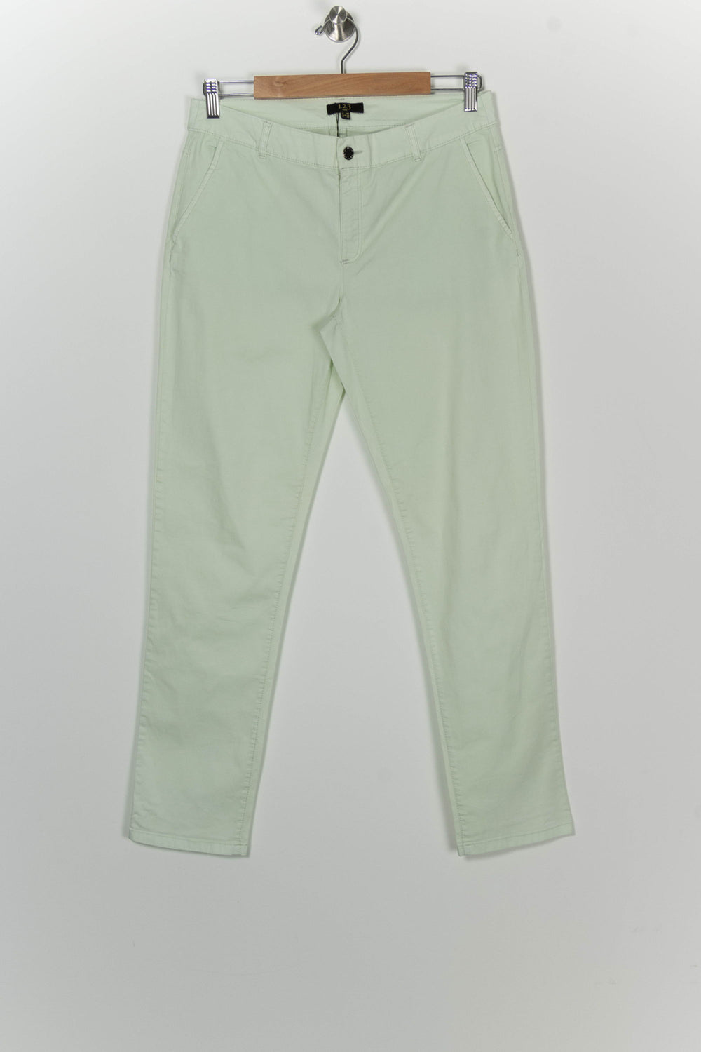 Pantalon Chino Vert - Taille L/40 de la marque Maison 123 | PARAD100204 - Vendu par Paradigme - Image 2