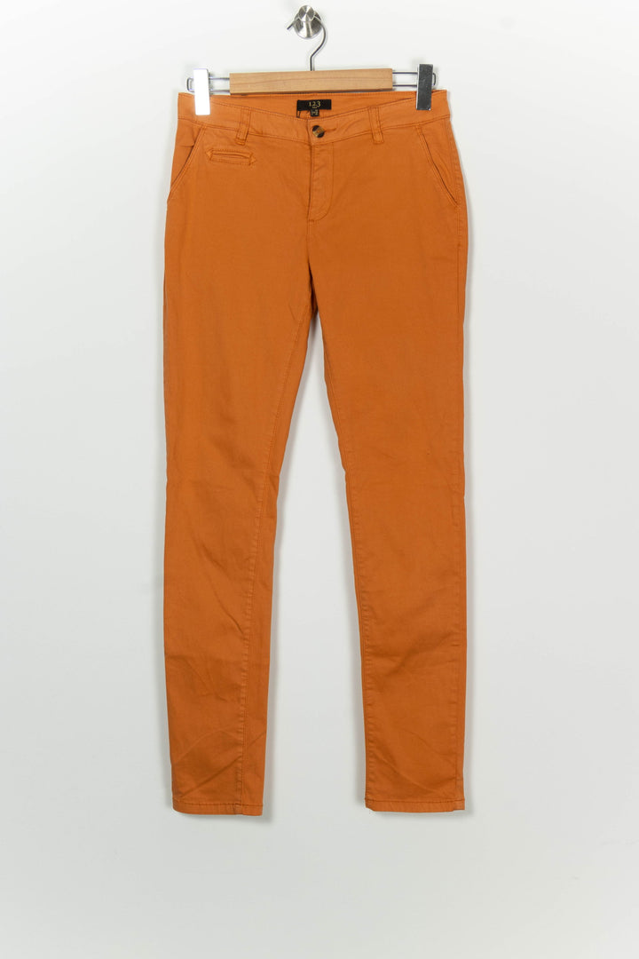 Pantalon Chino Orange - Taille M/38 de la marque Maison 123 | PARAD100205 - Vendu par Paradigme - Image 2