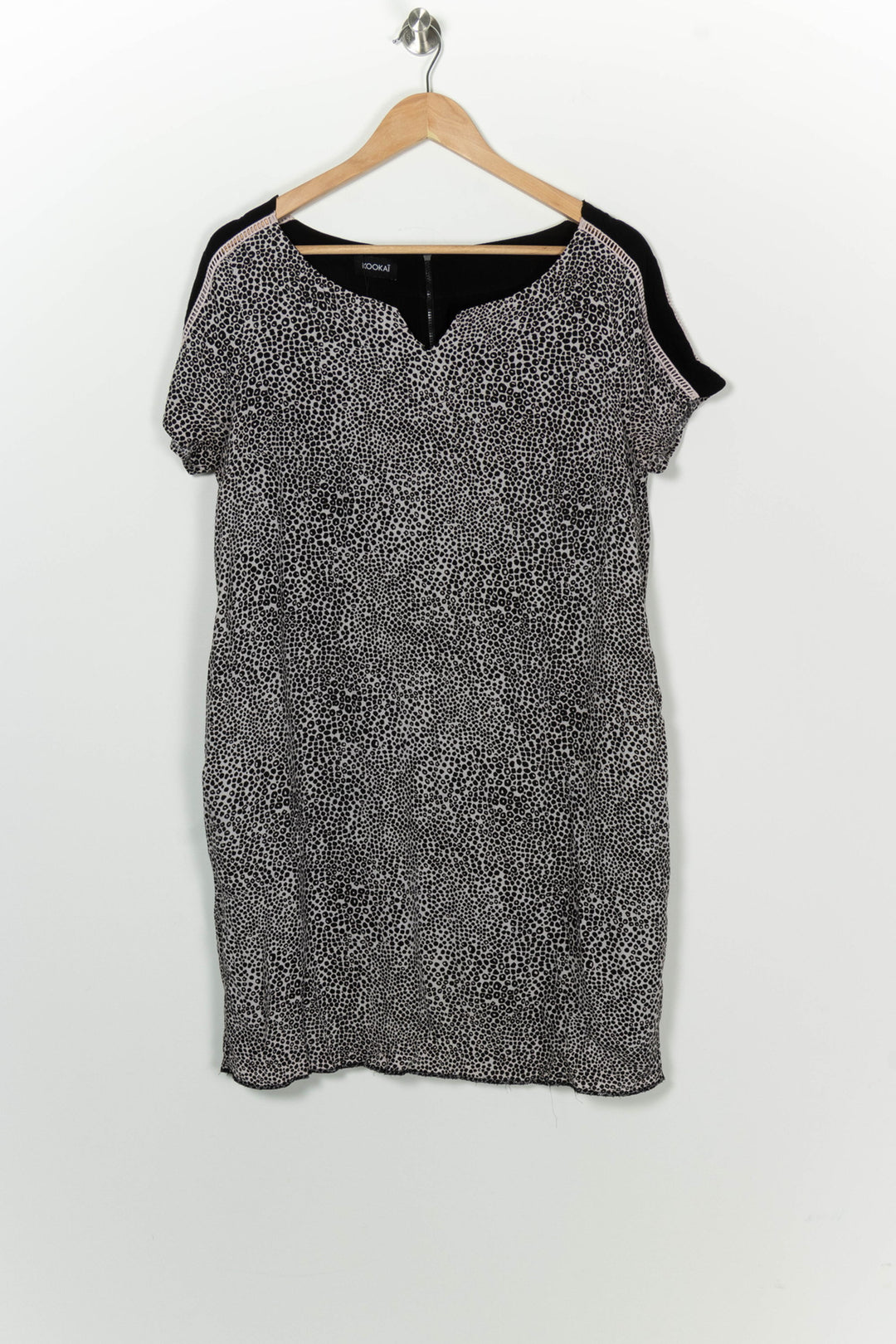 Robe Midi Noire et Blanche - Taille L/40 de la marque Kookai | PARAD100211 - Vendu par Paradigme - Image 2