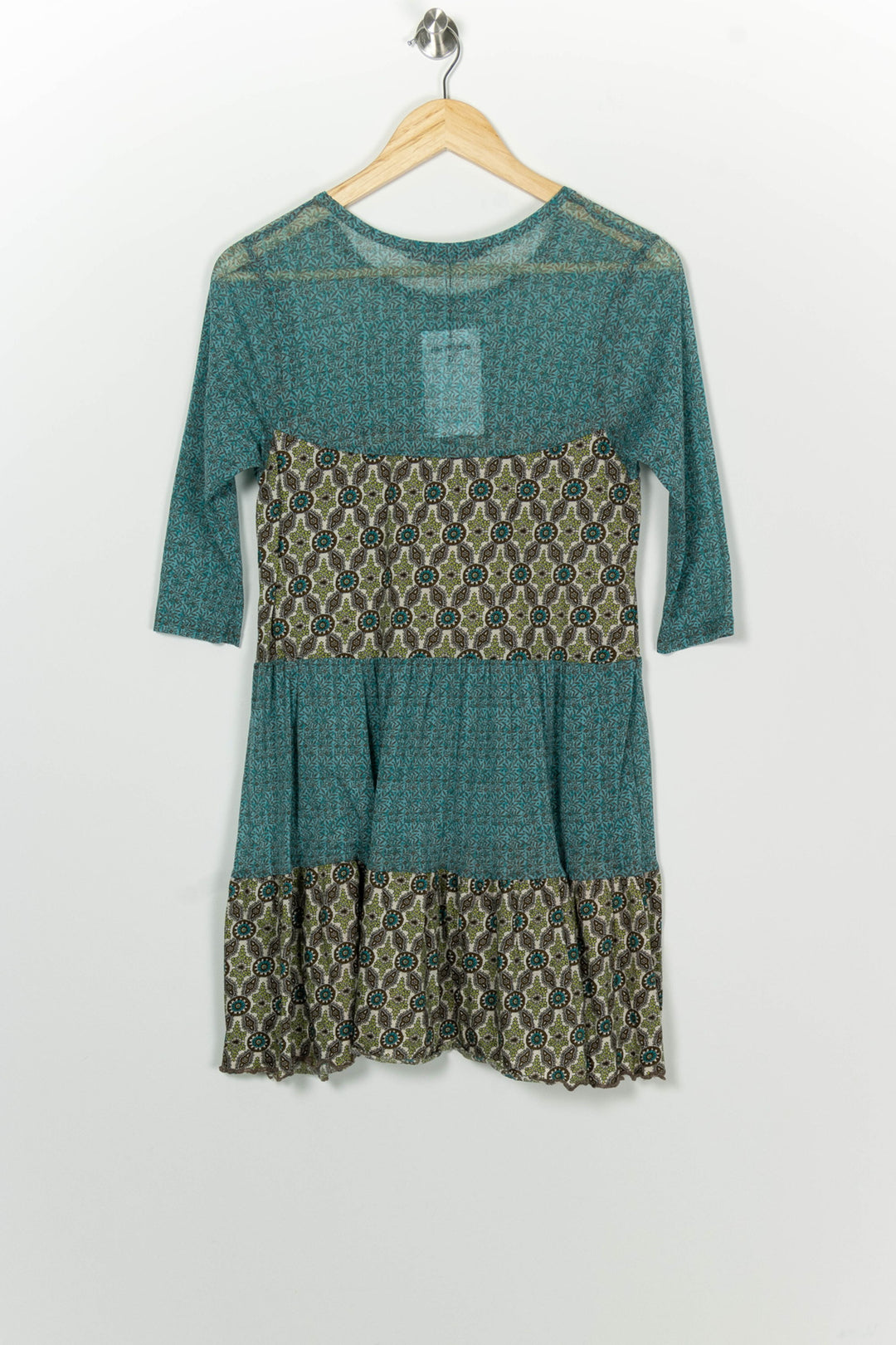 Robe Bleue et Beige - Taille XL/42 de la marque La Fée Maraboutée | PARAD100212 - Vendu par Paradigme - Image 5