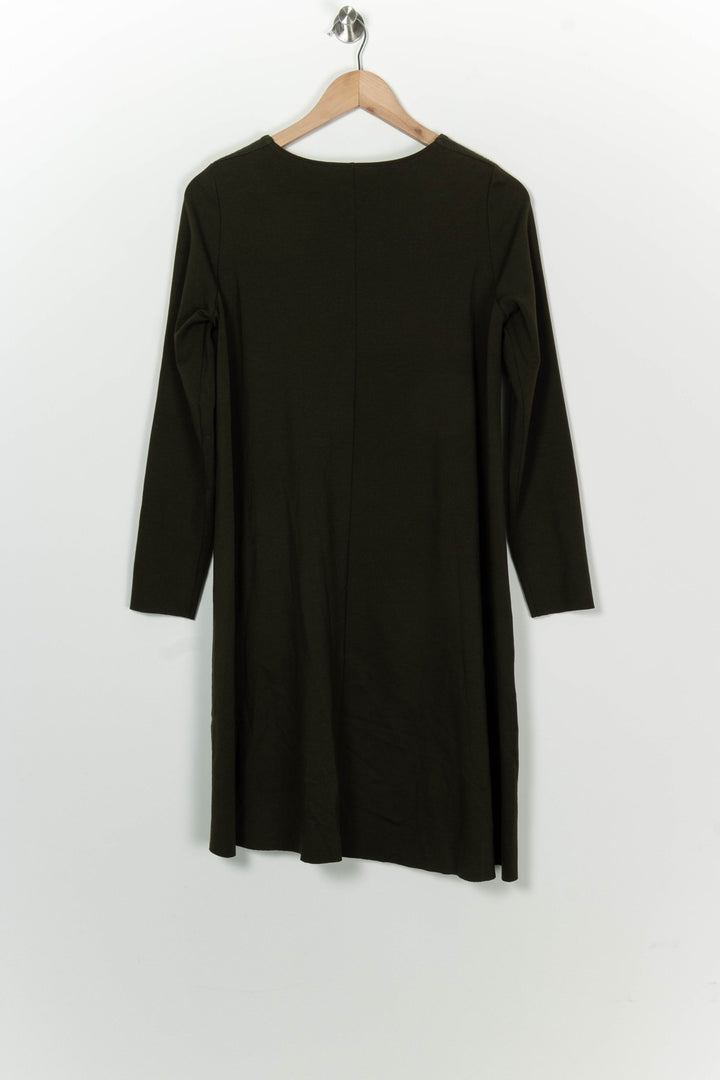 Robe Midi Vert Foncé - Taille M/38 de la marque COS | PARAD100218 - Vendu par Paradigme - Image 5