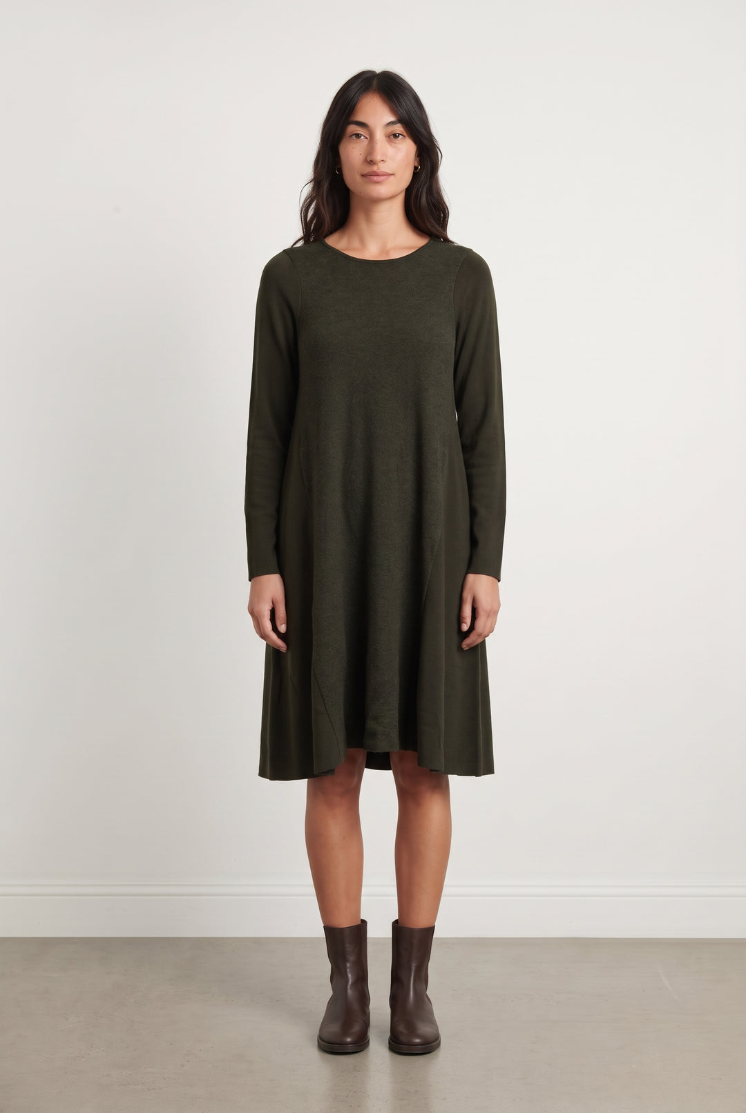 Robe Midi Vert Foncé - Taille M/38 de la marque COS | PARAD100218 - Vendu par Paradigme - Image 1