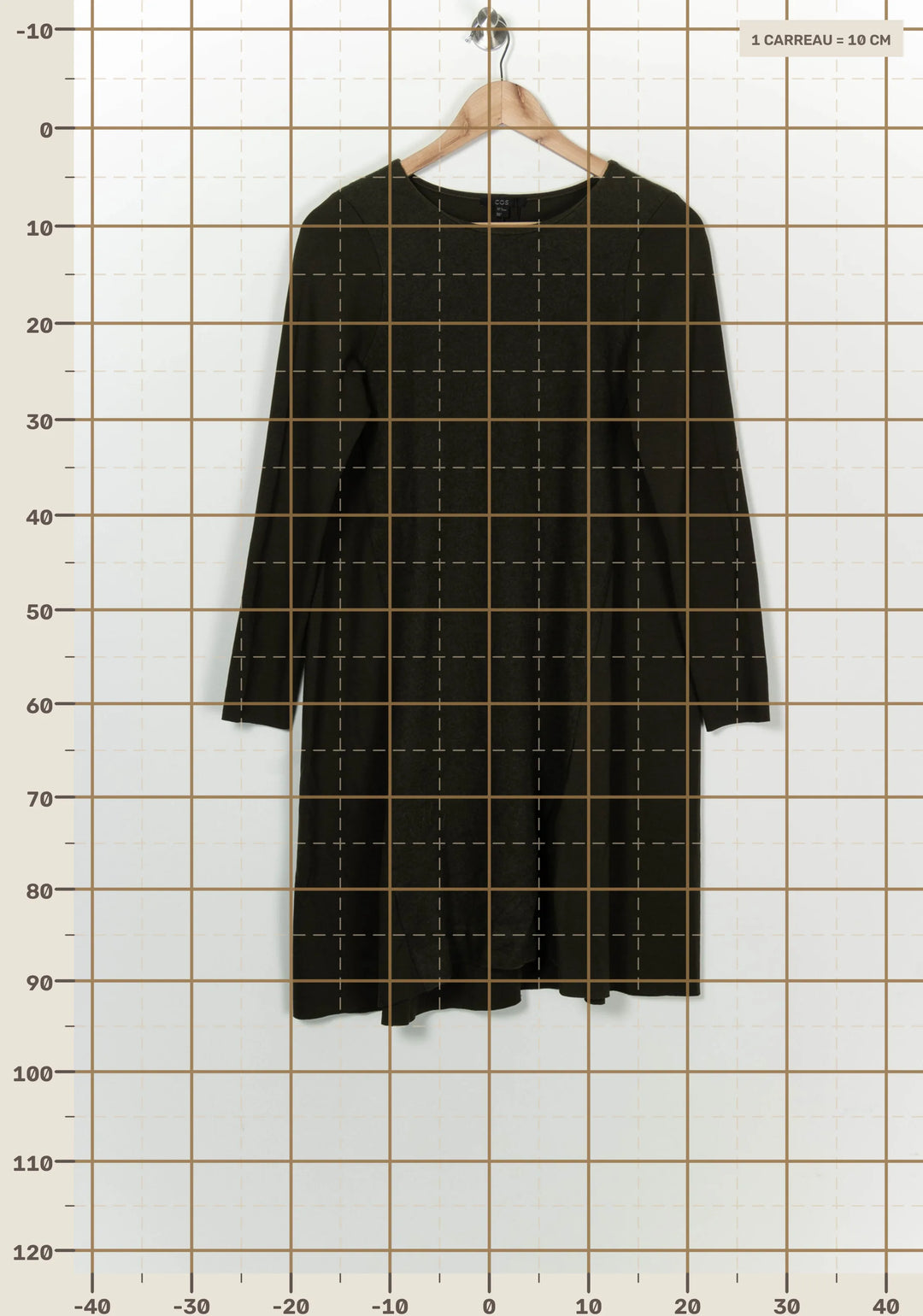 Robe Midi Vert Foncé - Taille M/38 de la marque COS | PARAD100218 - Vendu par Paradigme - Image 4