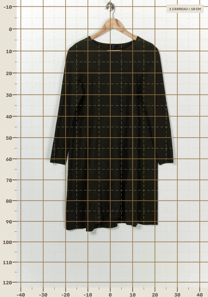 Robe Midi Vert Foncé - Taille M/38 de la marque COS | PARAD100218 - Vendu par Paradigme - Image 4