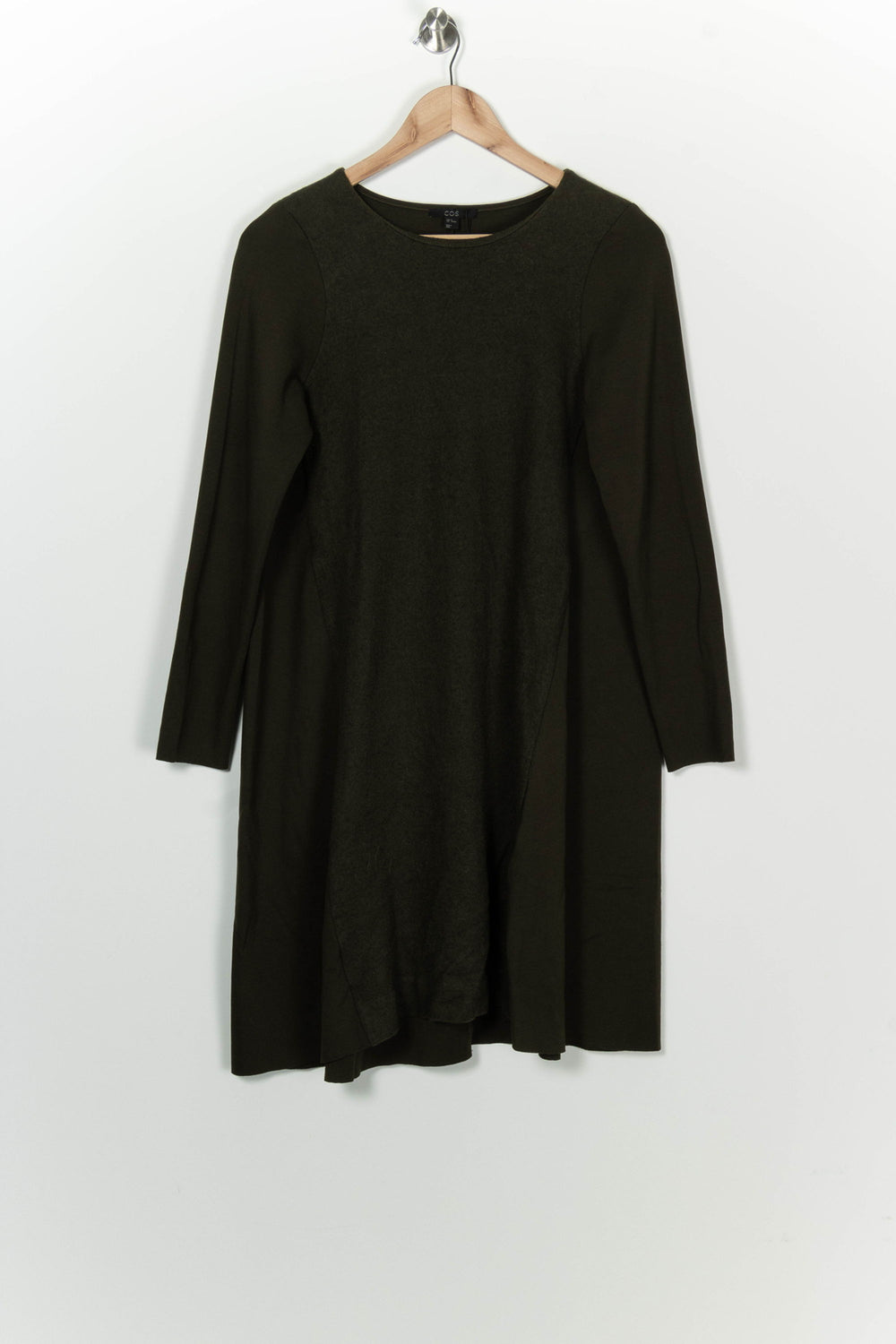 Robe Midi Vert Foncé - Taille M/38 de la marque COS | PARAD100218 - Vendu par Paradigme - Image 2