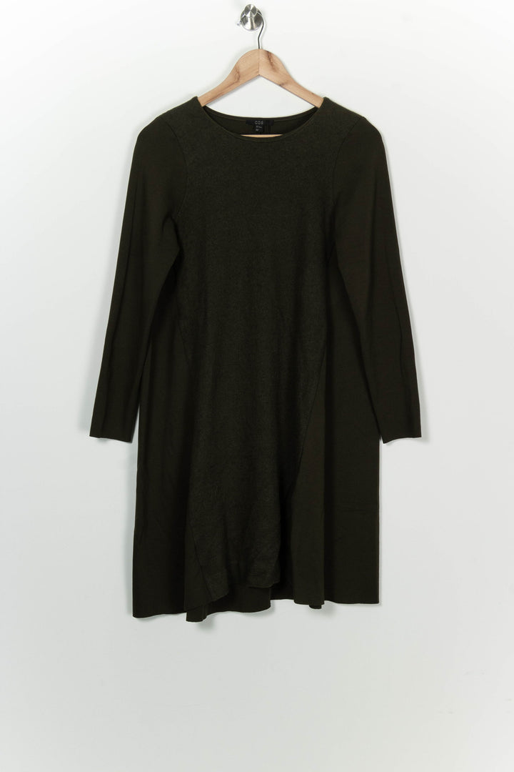Robe Midi Vert Foncé - Taille M/38 de la marque COS | PARAD100218 - Vendu par Paradigme - Image 2