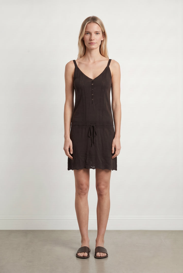 Robe Midi Marron - Taille M/38 de la marque Comptoir des Cotonniers | PARAD100219 - Vendu par Paradigme - Image 1