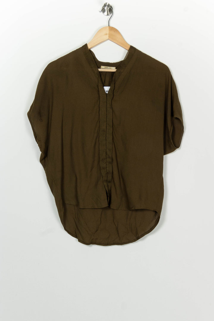 Blouse Verte - Taille L/40 de la marque Sessùn | PARAD100220 - Vendu par Paradigme - Image 2