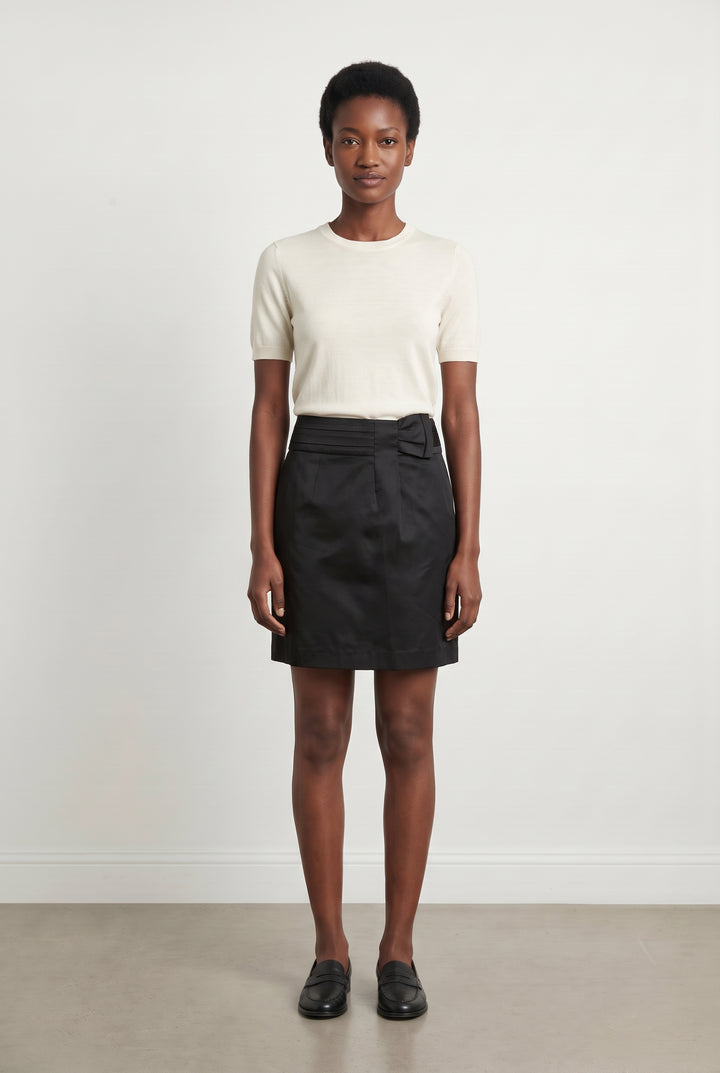 Jupe Courte Noire - Taille S/36 de la marque Caroll | PARAD100221 - Vendu par Paradigme - Image 1