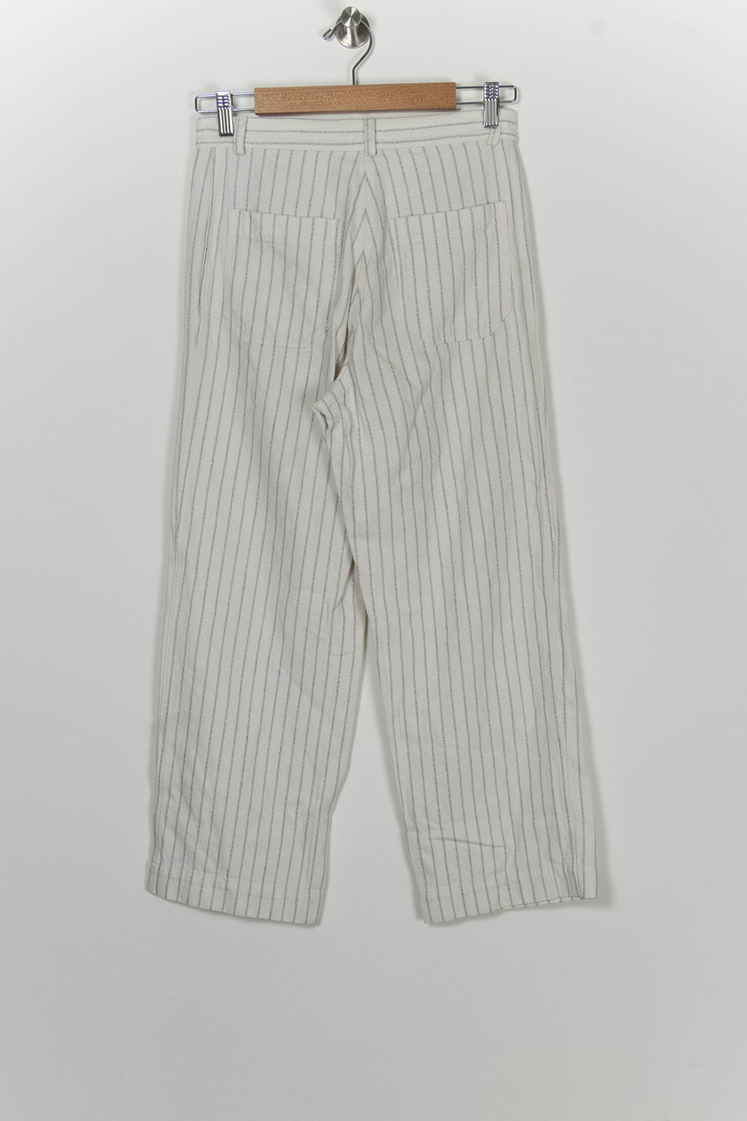 Pantalon Rayé Blanc Et Gris - Taille M/38 de la marque Sessùn | PARAD100223 - Vendu par Paradigme - Image 5