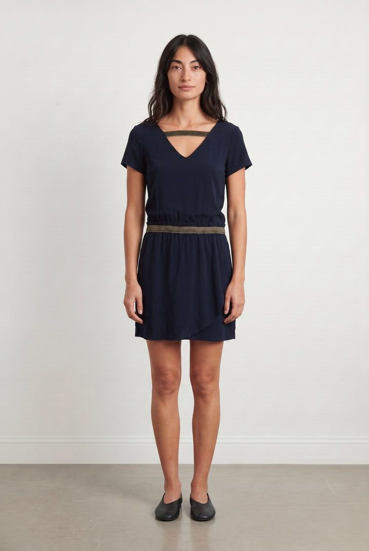 Robe Midi Bleu Marine - Taille S/36 de la marque Grace &amp; Mila | PARAD100224 - Vendu par Paradigme - Image 1