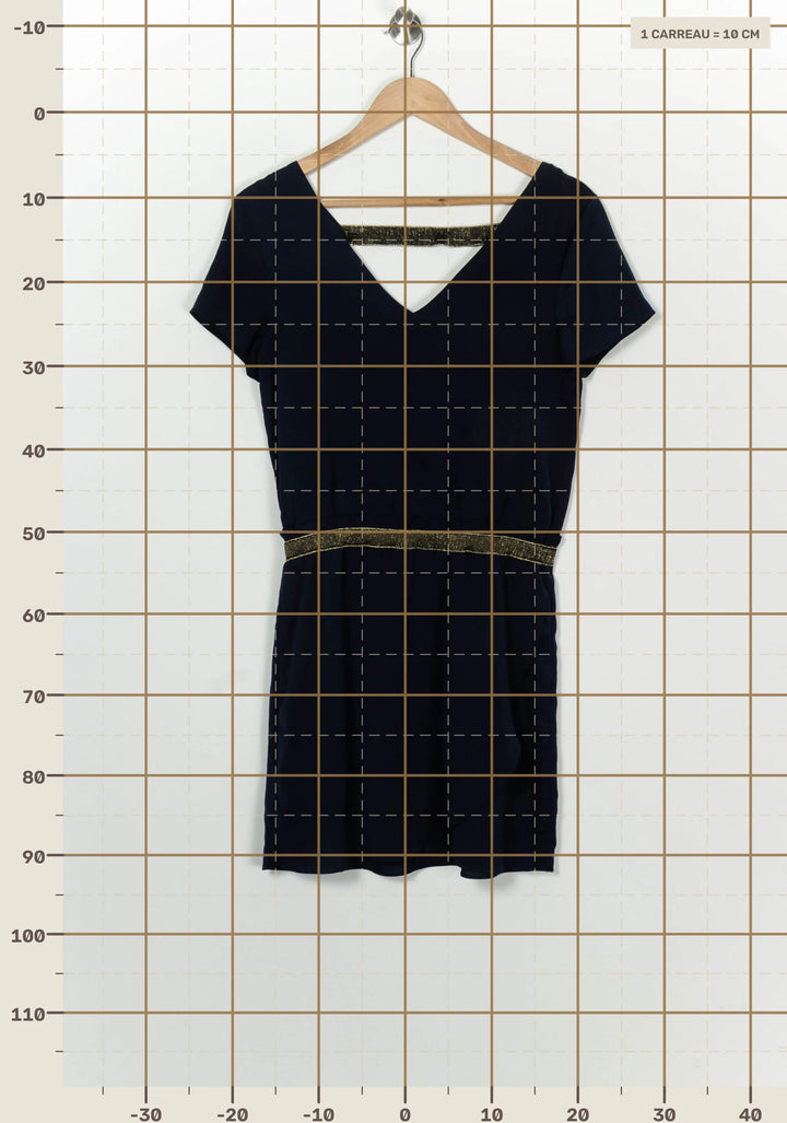 Robe Midi Bleu Marine - Taille S/36 de la marque Grace &amp; Mila | PARAD100224 - Vendu par Paradigme - Image 4