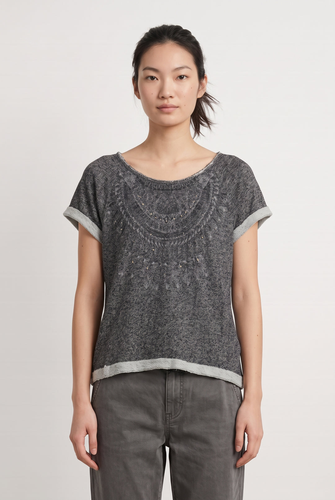 Pull Gris - Taille M/38 de la marque IKKS | PARAD100226 - Vendu par Paradigme - Image 1