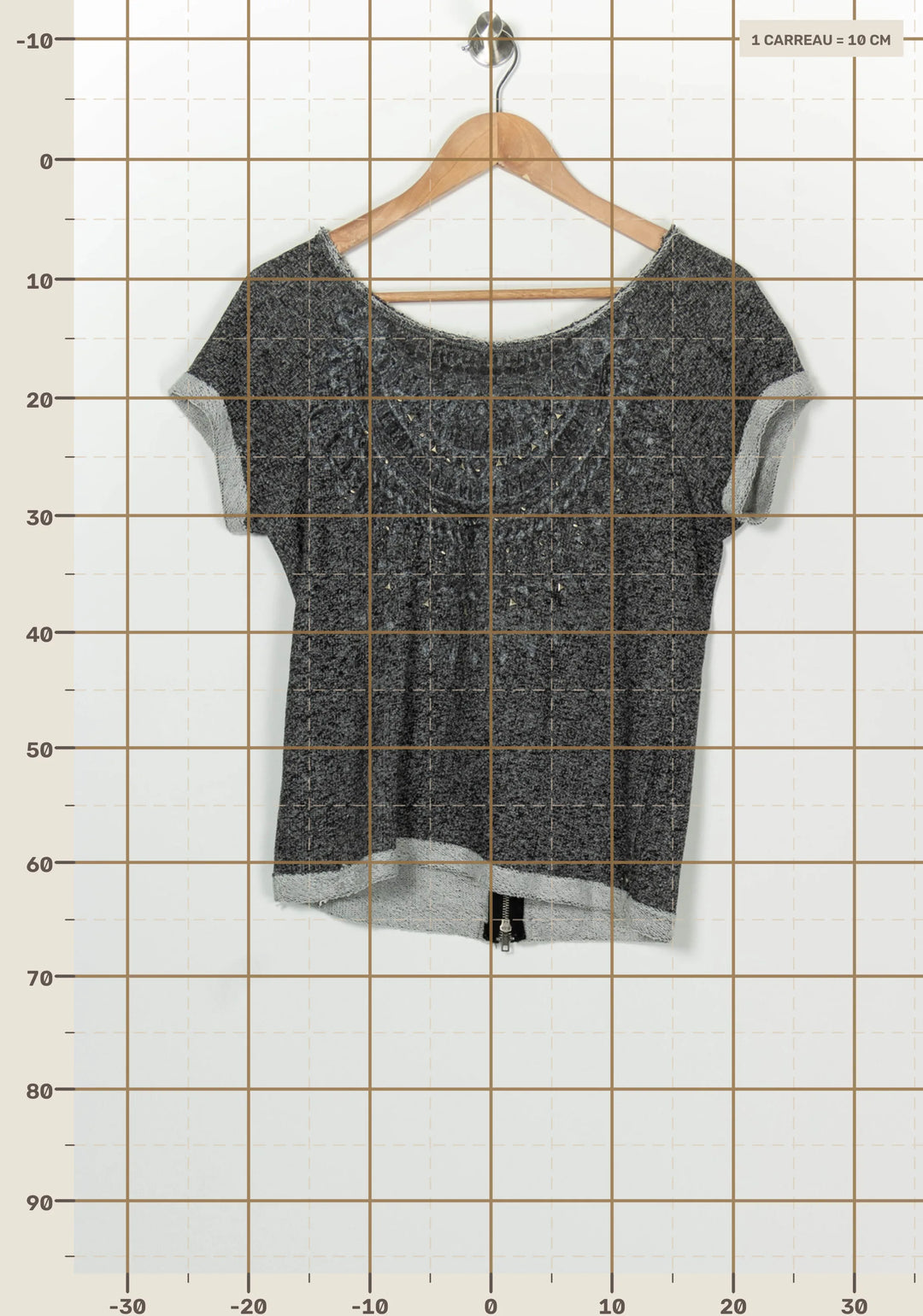 Pull Gris - Taille M/38 de la marque IKKS | PARAD100226 - Vendu par Paradigme - Image 4