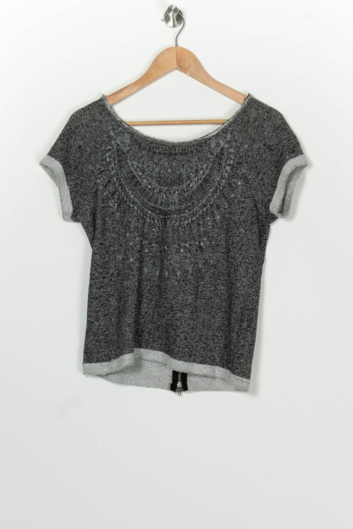 Pull Gris - Taille M/38 de la marque IKKS | PARAD100226 - Vendu par Paradigme - Image 2