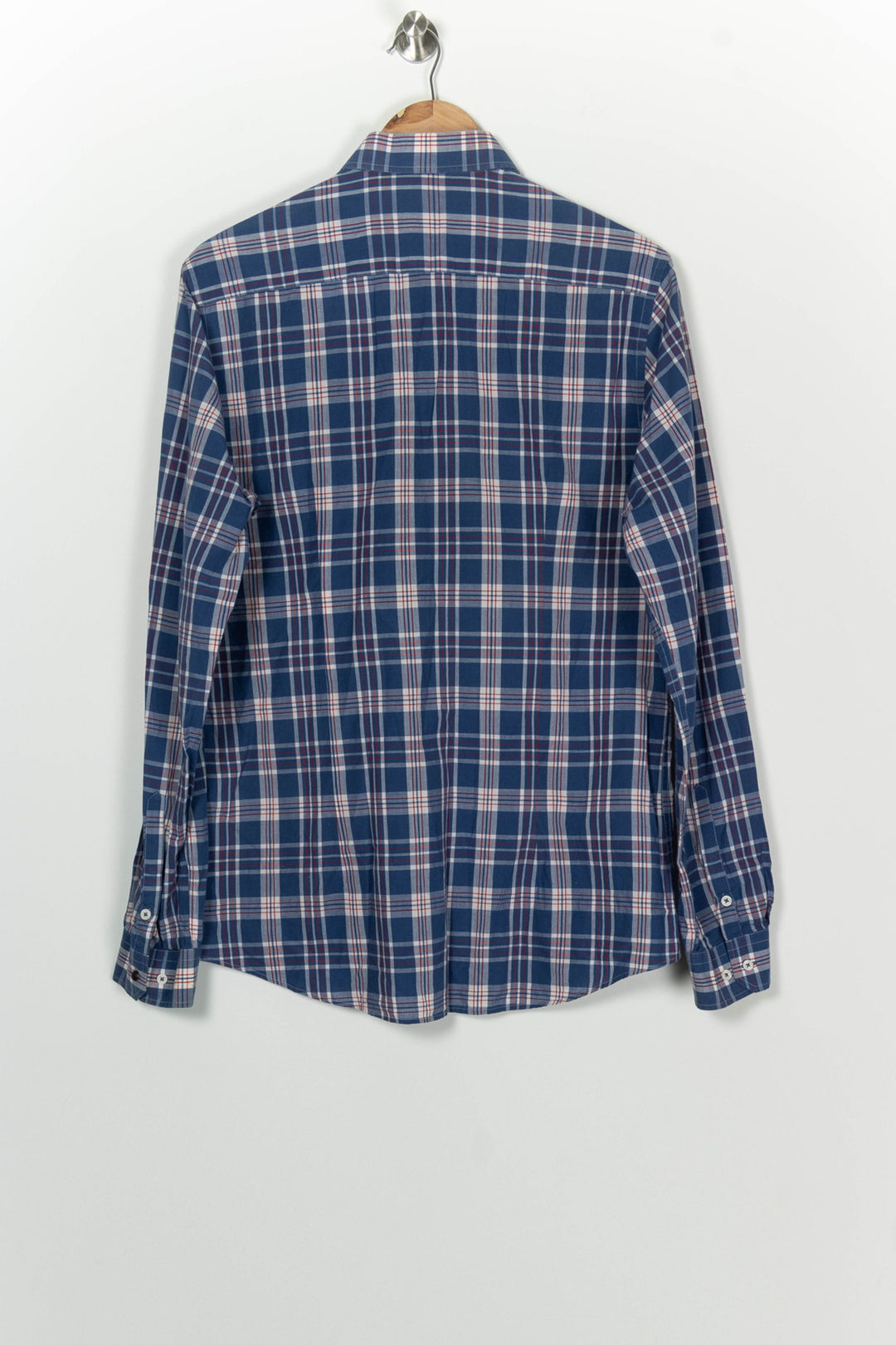 Chemise à Carreaux Bleue et Blanche - Taille L/40 de la marque IKKS | PARAD100227 - Vendu par Paradigme - Image 5