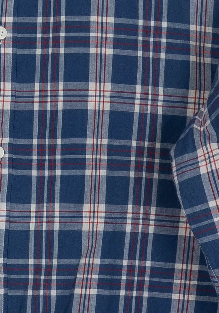 Chemise à Carreaux Bleue et Blanche - Taille L/40 de la marque IKKS | PARAD100227 - Vendu par Paradigme - Image 3