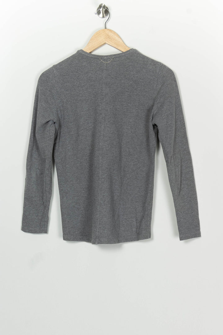 Sweatshirt Zippé Gris - Taille S/36 de la marque The Kooples - Sport | PARAD100230 - Vendu par Paradigme - Image 5
