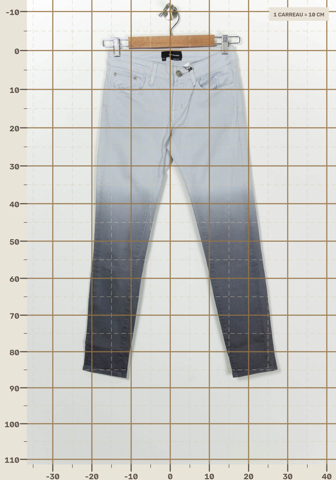 Jean Gris - Taille XS/34 de la marque The Kooples | PARAD100231 - Vendu par Paradigme - Image 4