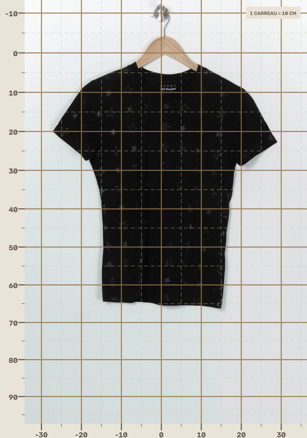 Tee-shirt Noir - Taille XS/34 de la marque The Kooples - Sport | PARAD100232 - Vendu par Paradigme - Image 4