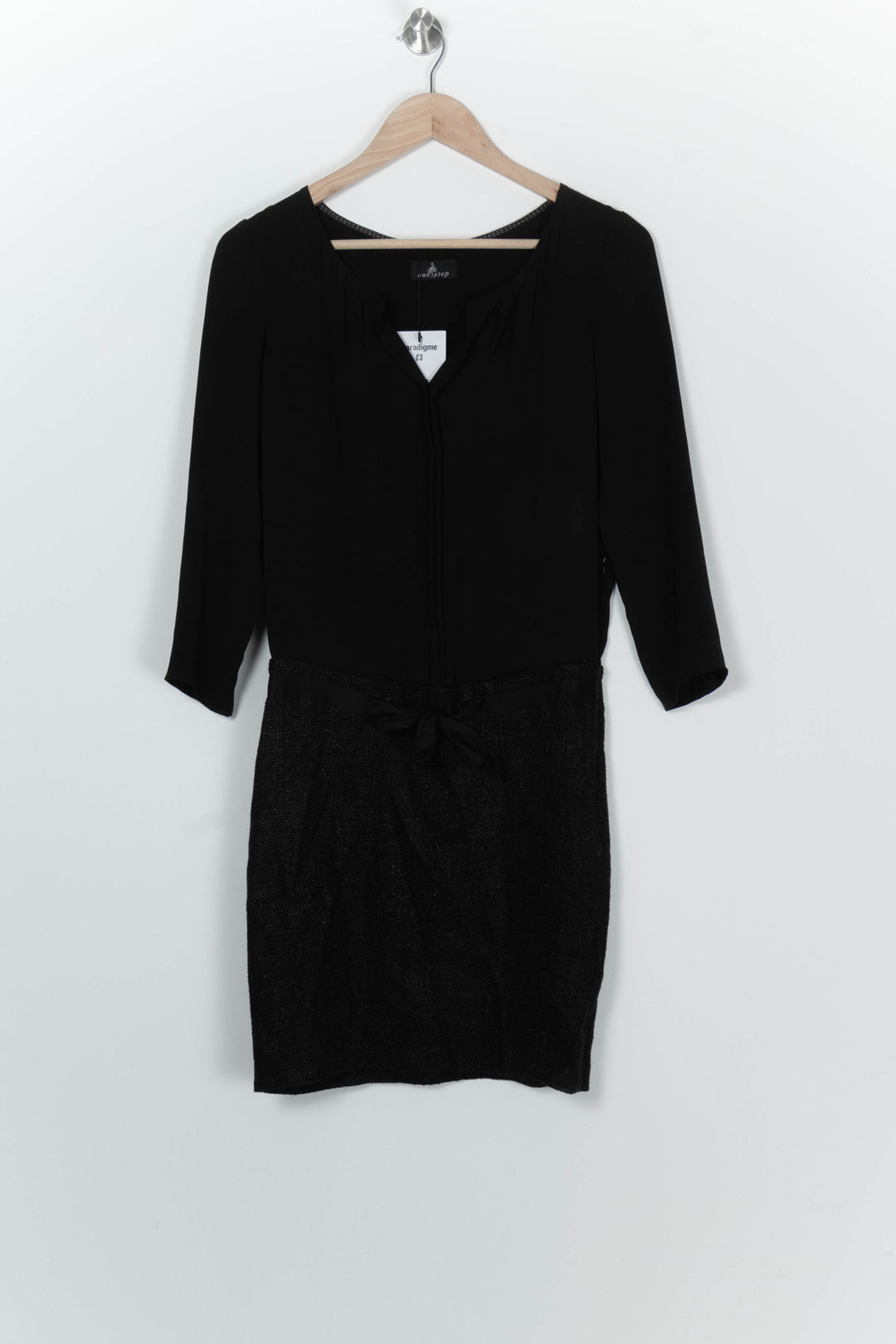 Robe Midi Noire - Taille XS/34 de la marque One Step | PARAD100235 - Vendu par Paradigme - Image 2