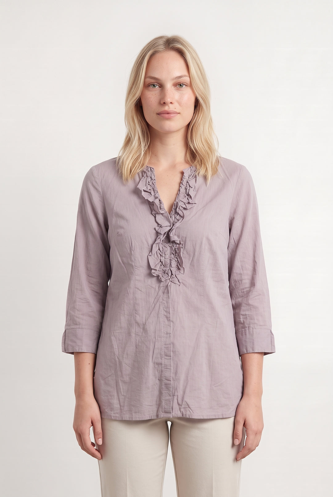 Chemise Violette - Taille L/40 de la marque Caroll | PARAD100236 - Vendu par Paradigme - Image 1