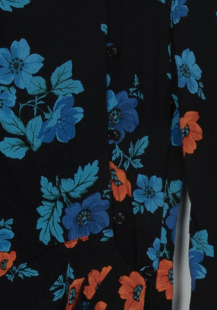 Robe Midi Noire et Bleue - Taille M/38 de la marque Maje | PARAD100238 - Vendu par Paradigme - Image 3