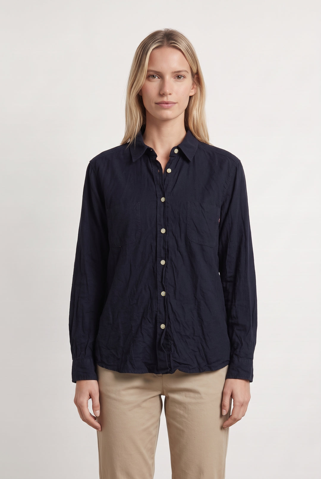 Chemise À Manches Longues Bleu Marine - Taille M/38 de la marque Aigle | PARAD100242 - Vendu par Paradigme - Image 1