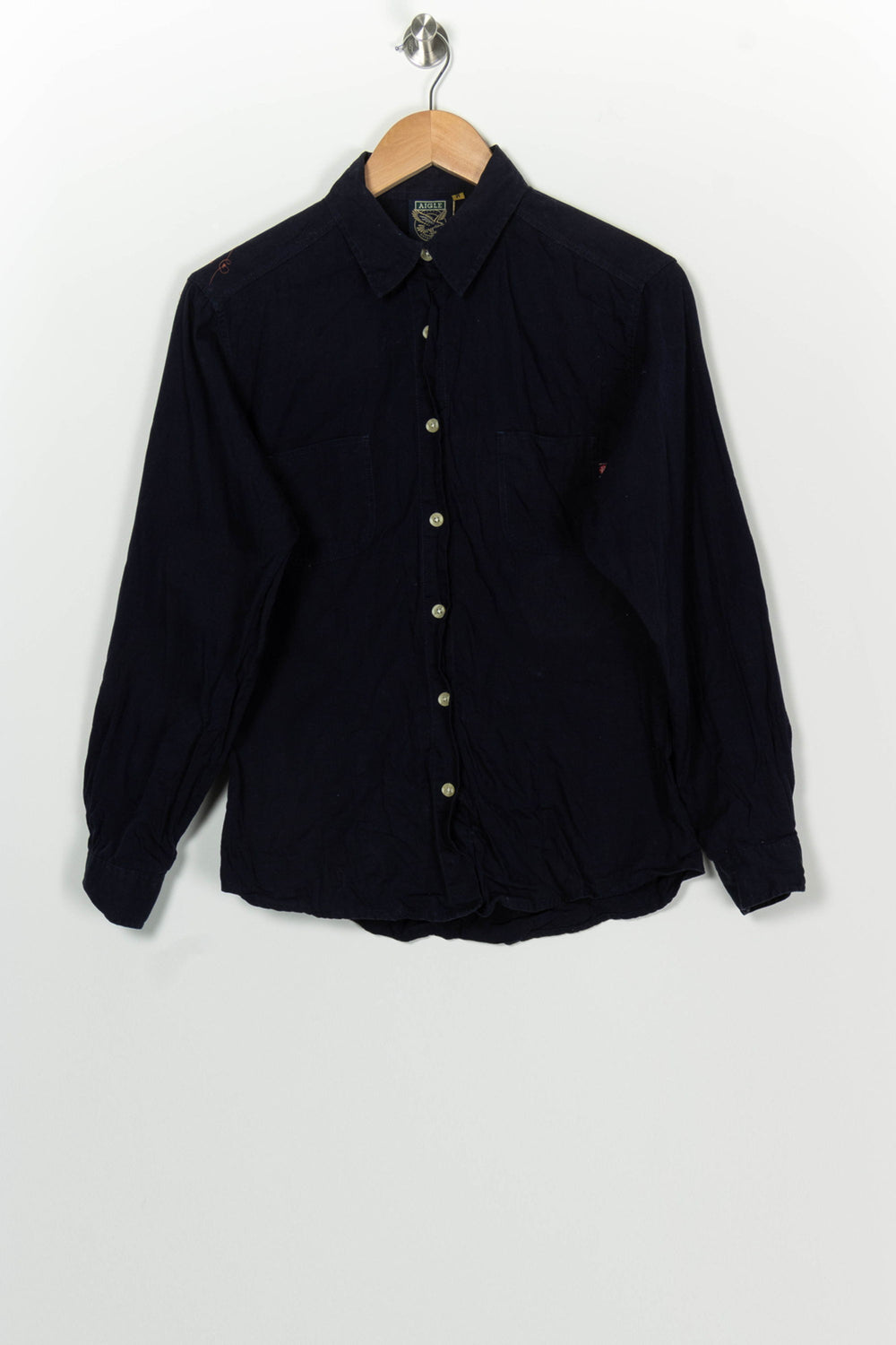 Chemise À Manches Longues Bleu Marine - Taille M/38 de la marque Aigle | PARAD100242 - Vendu par Paradigme - Image 2