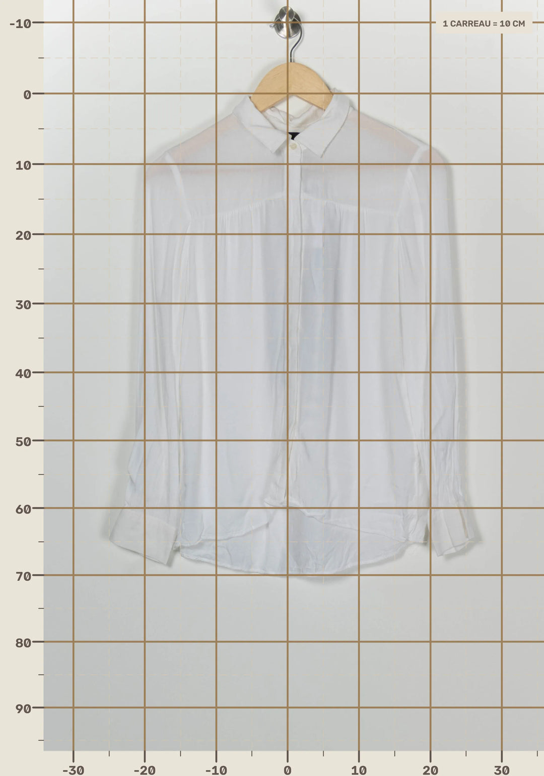 Chemise Blanche
 - Taille M/38 de la marque Maje | PARAD100243 - Vendu par Paradigme - Image 4