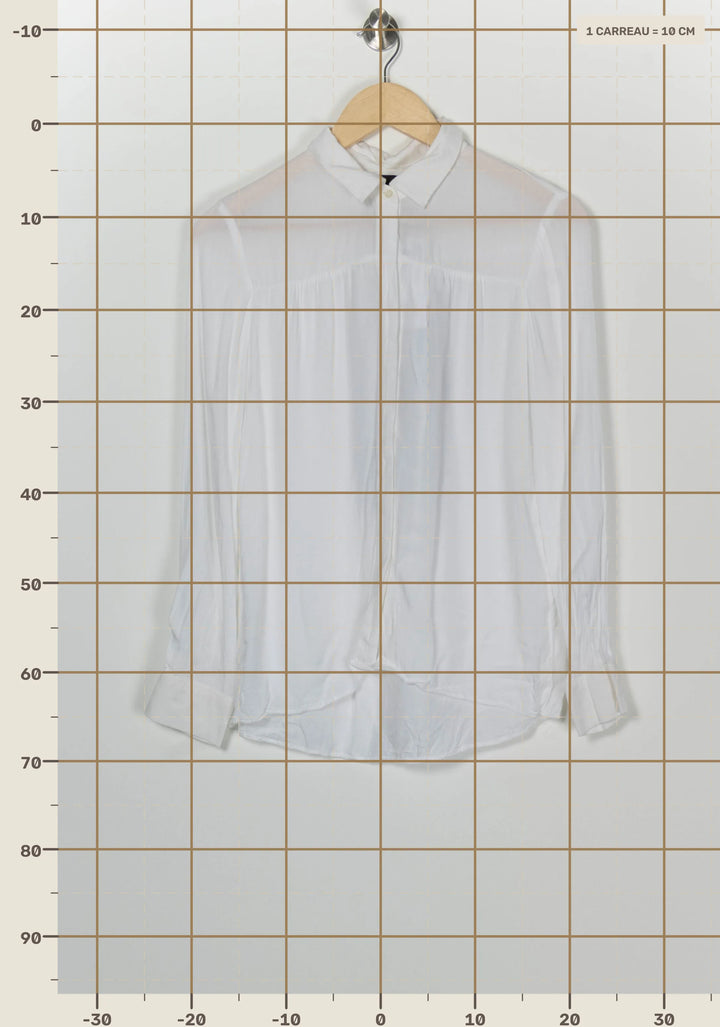Chemise Blanche
 - Taille M/38 de la marque Maje | PARAD100243 - Vendu par Paradigme - Image 4