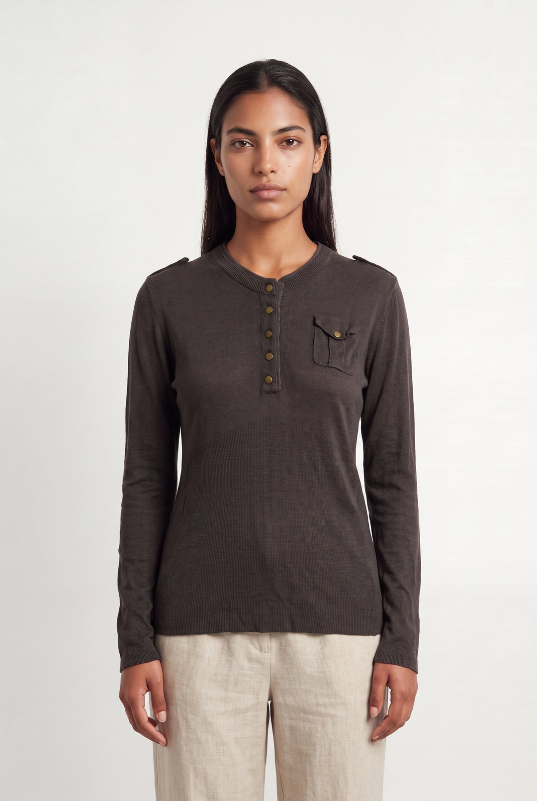 Cardigan Gris - Taille L/40 de la marque Kookai | PARAD100245 - Vendu par Paradigme - Image 1