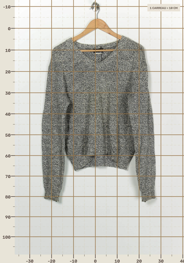 Pull Gris - Taille S/36 de la marque Agnès b. | PARAD100246 - Vendu par Paradigme - Image 4