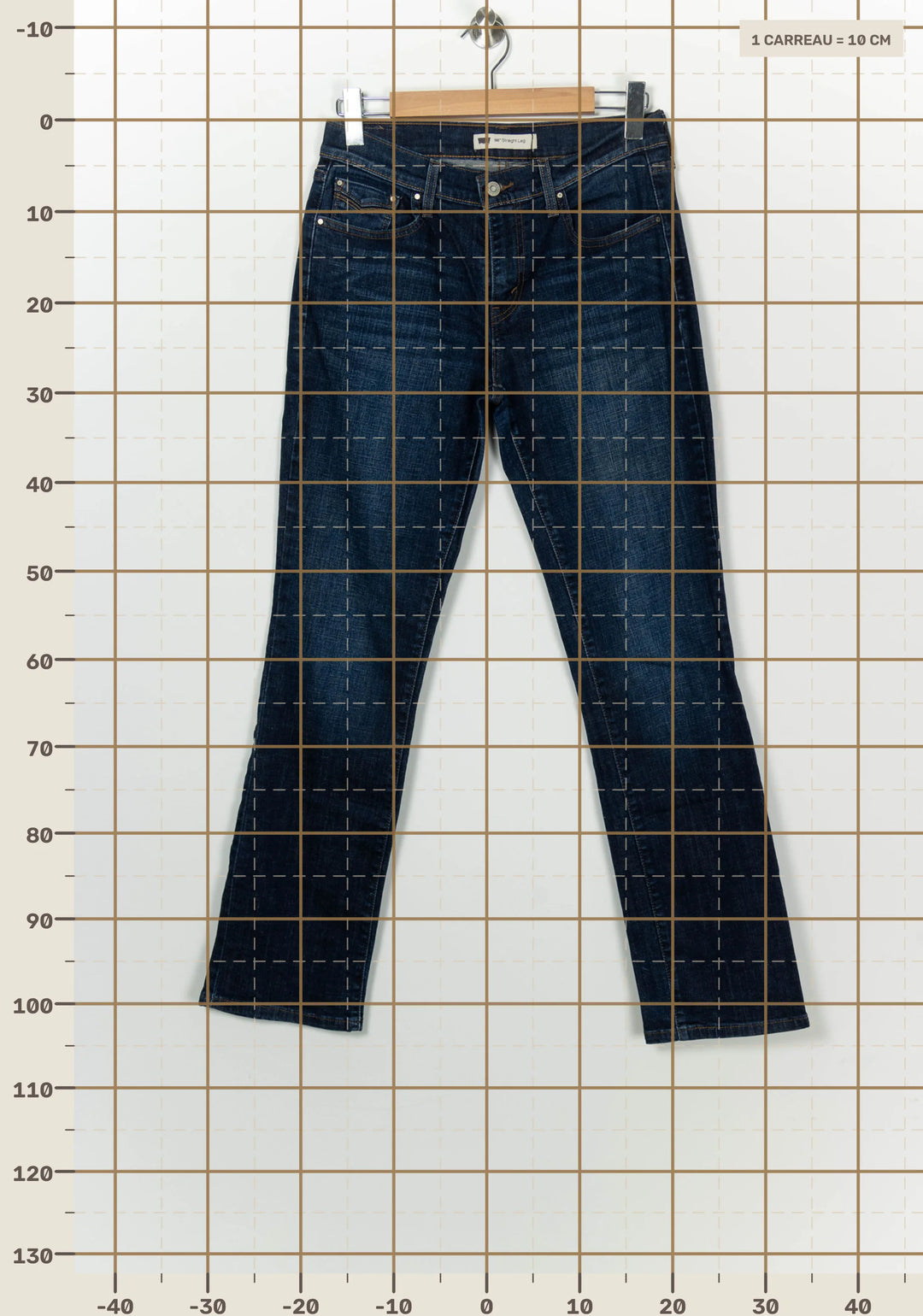 Jean Droit Bleu - Taille XL/42 de la marque Levi&