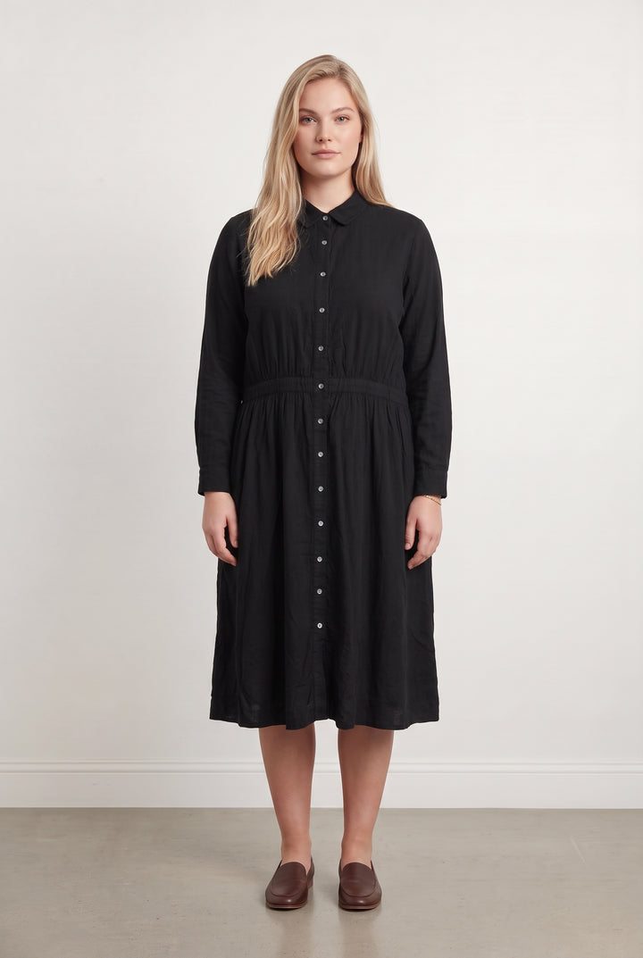 Robe Chemise Noire - Taille XL/42 de la marque Stella Forest | PARAD100298 - Vendu par Paradigme - Image 1