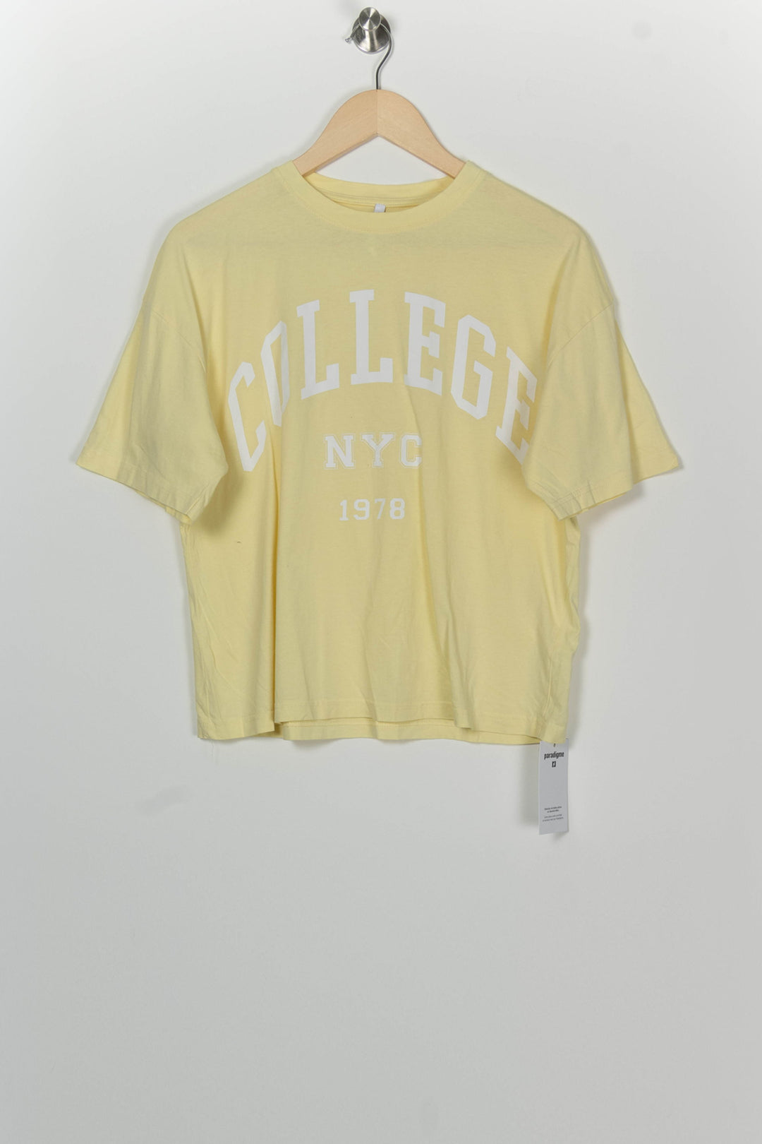 Tee-shirt Jaune pâle - Taille M/38 de la marque Imperial | PARAD100300 - Vendu par Paradigme - Image 2