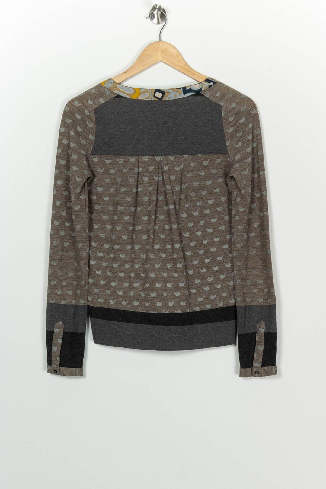 Cardigan Marron et Gris - Taille M/38 de la marque One Step | PARAD100301 - Vendu par Paradigme - Image 5