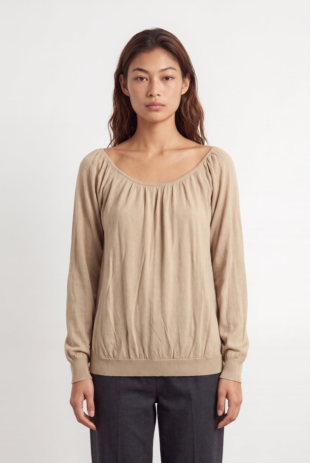 Pull à Manches Longues Beige - Taille S/36 de la marque Bérénice | PARAD100308 - Vendu par Paradigme - Image 1