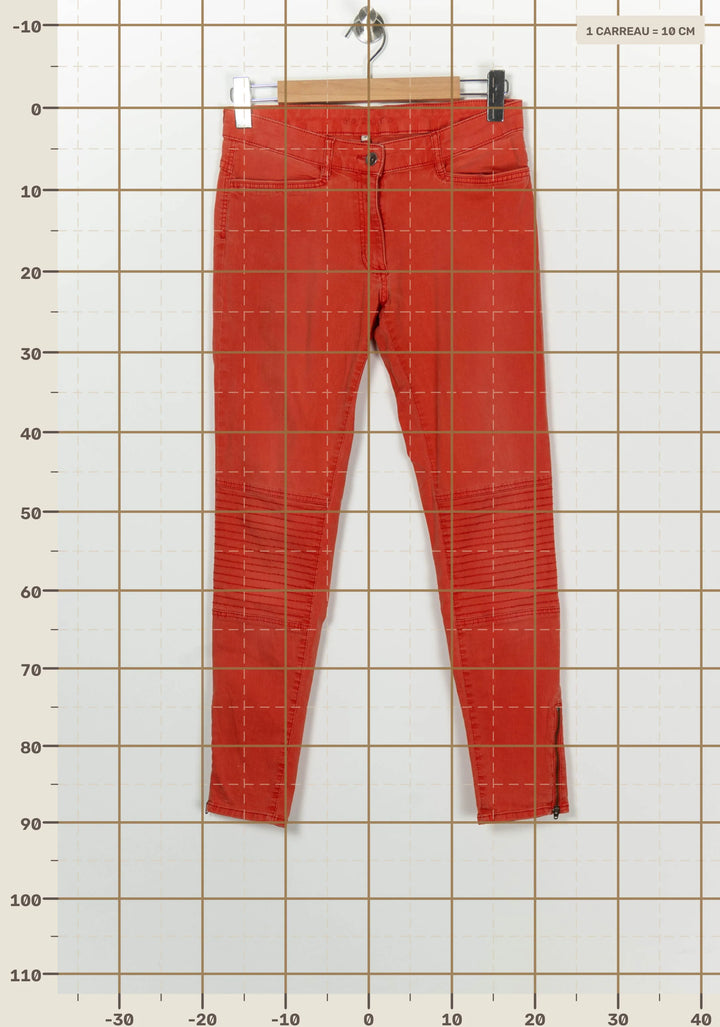 Jean Rouge - Taille M/38 de la marque Sandro | PARAD100312 - Vendu par Paradigme - Image 4