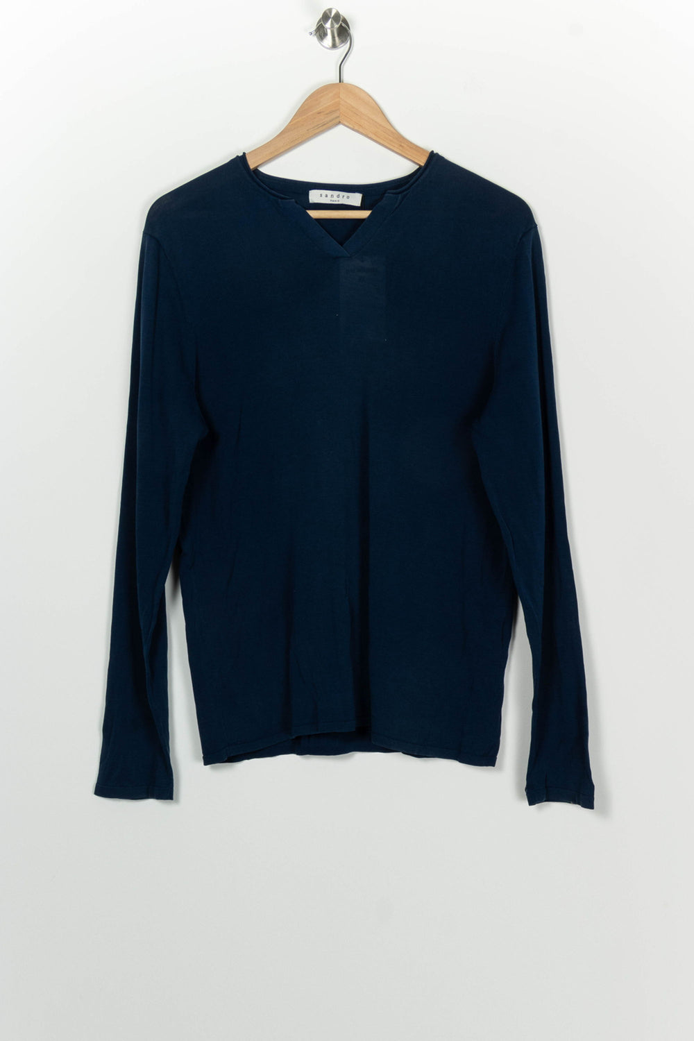 Blouse Bleu Marine - Taille M/38 de la marque Sandro | PARAD100316 - Vendu par Paradigme - Image 2