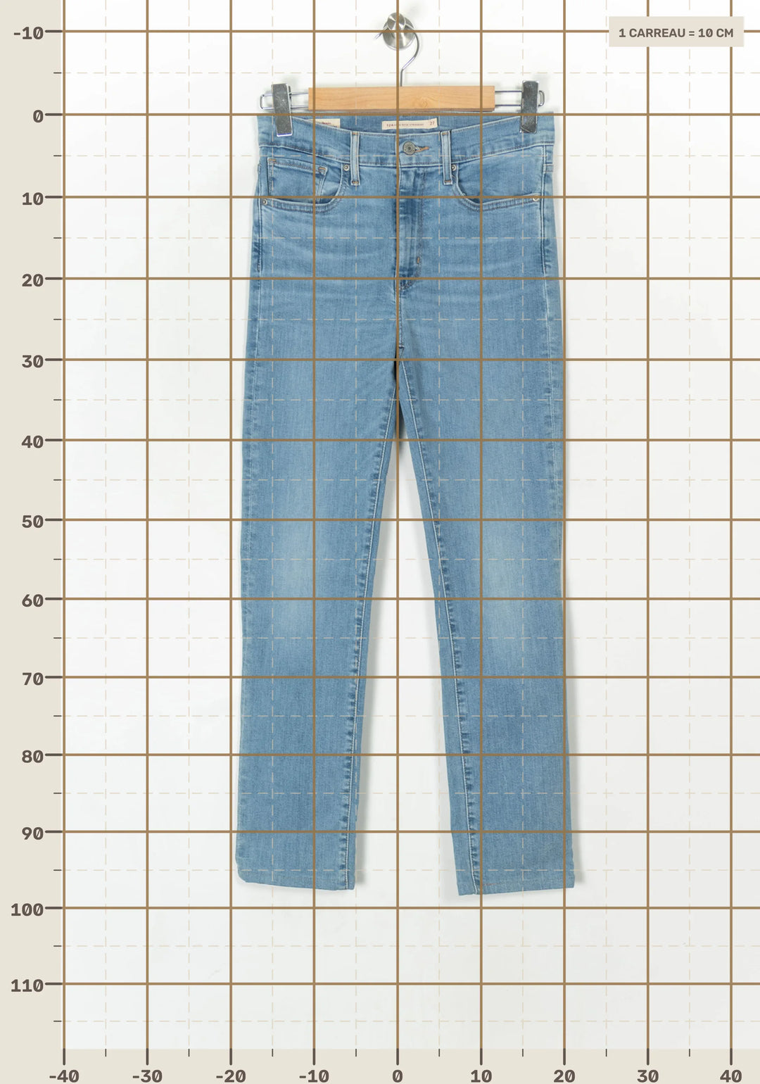 Jean Droit Bleu - Taille M/38 de la marque Levi&