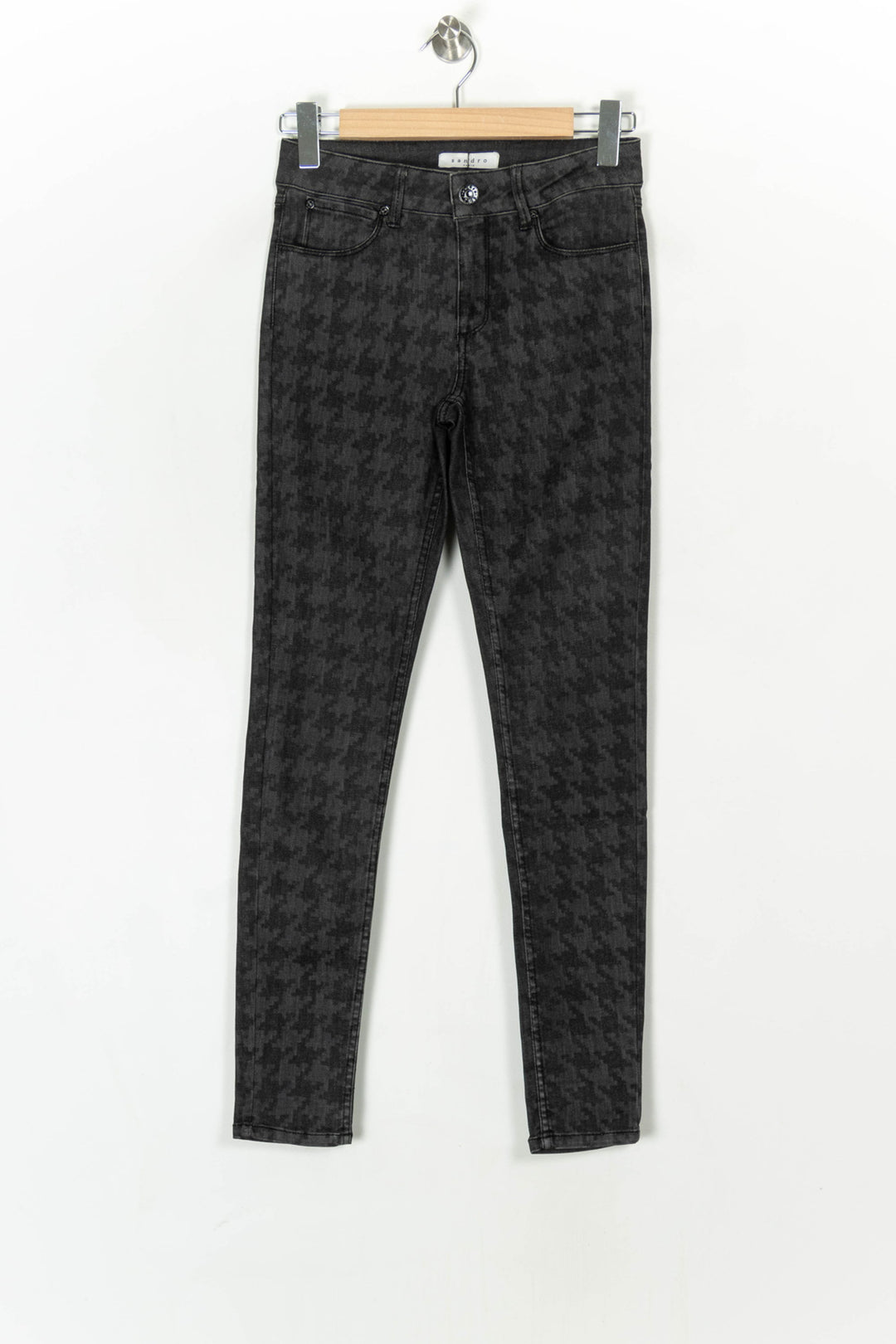 Jean Gris Anthracite - Taille S/36 de la marque Sandro | PARAD100358 - Vendu par Paradigme - Image 2