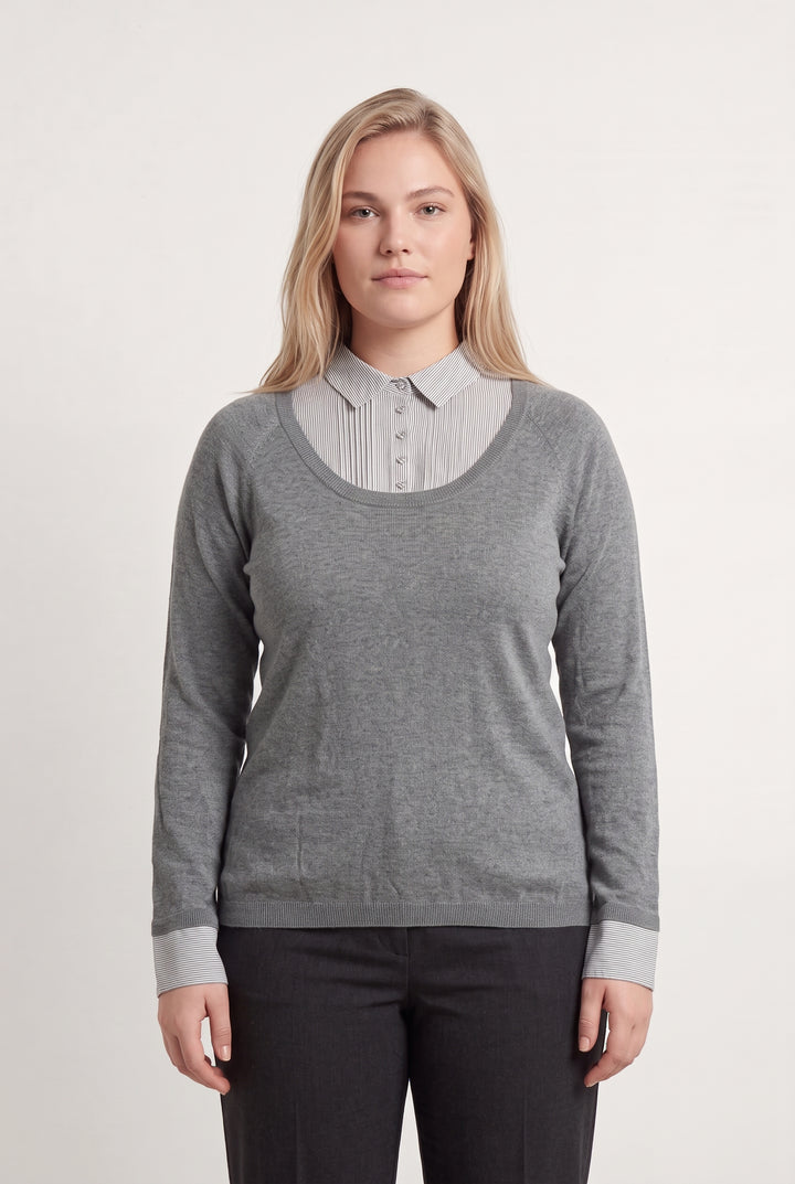 Pull Gris - Taille XL/42 de la marque Caroll | PARAD100362 - Vendu par Paradigme - Image 1