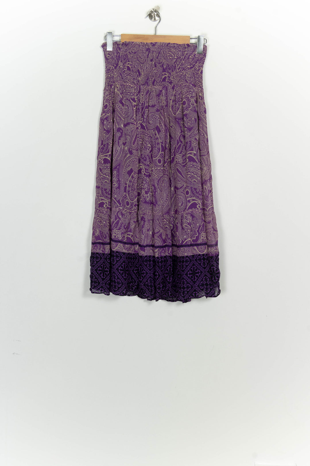 Jupe Longue Violette - Taille S/36 de la marque La Fée Maraboutée | PARAD100364 - Vendu par Paradigme - Image 2
